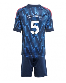 Arsenal Piero Hincapie #5 Maglia Gara Trasferta Repliche 2025-26 Bambino Maniche Corte